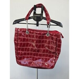 Essence Of Beauty 2 Piece Purse Set - Purse & Wallet Red Vegan Leather Alligator